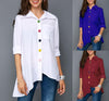 New ladies irregular color button shirt