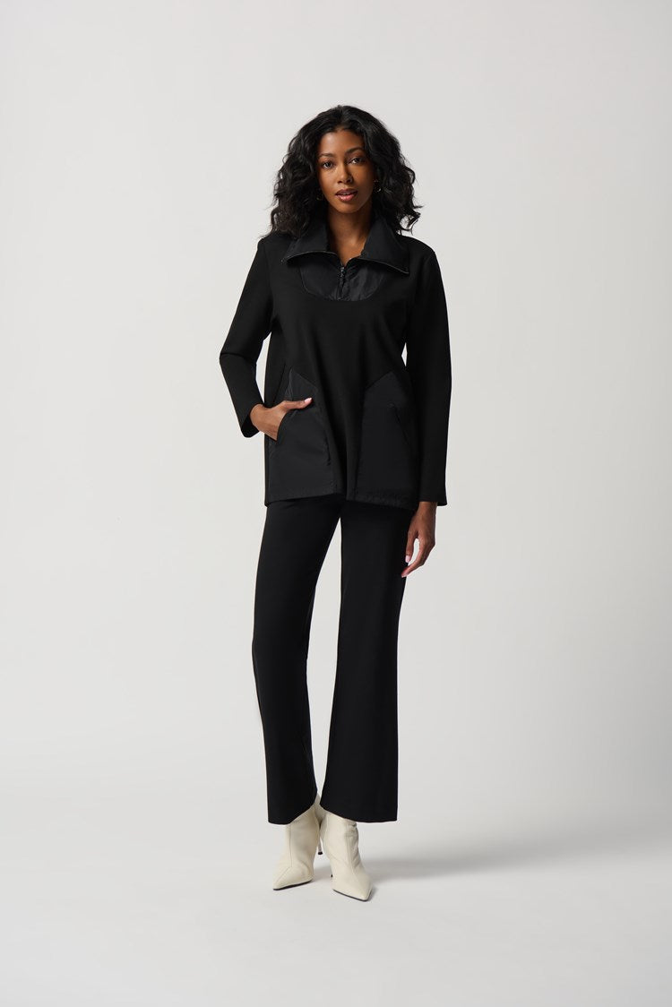 Joseph Ribkoff Quarter-Zip Knit Tunic With Memory Pockets # 234184