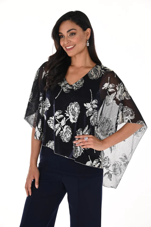 Frank Lyman Top Navy/Gold #248349