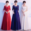 Woman Elegant A-Line Maxi Evening Dress