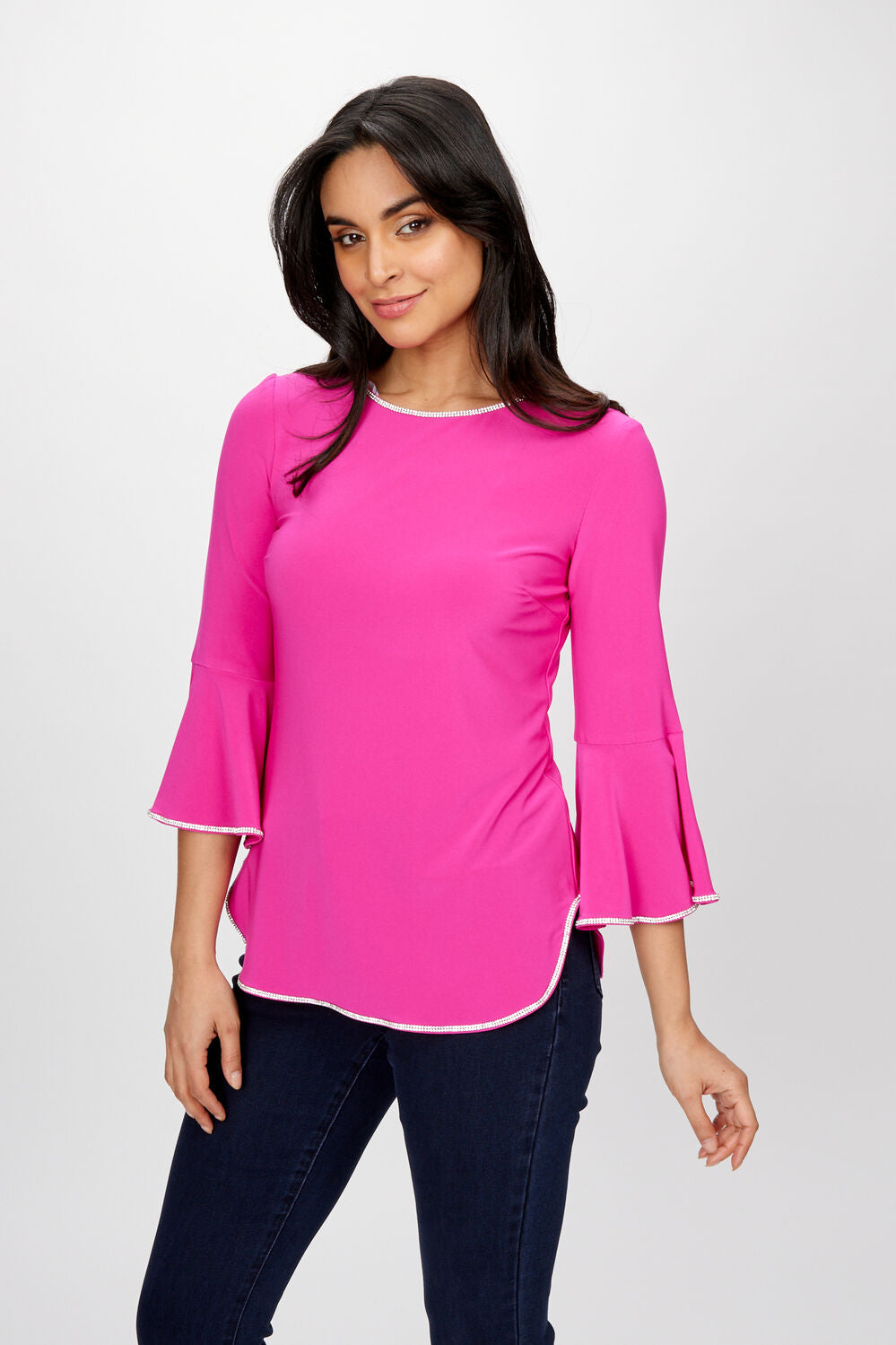 Dobby Chiffon Tie Front Blouse | boohoo