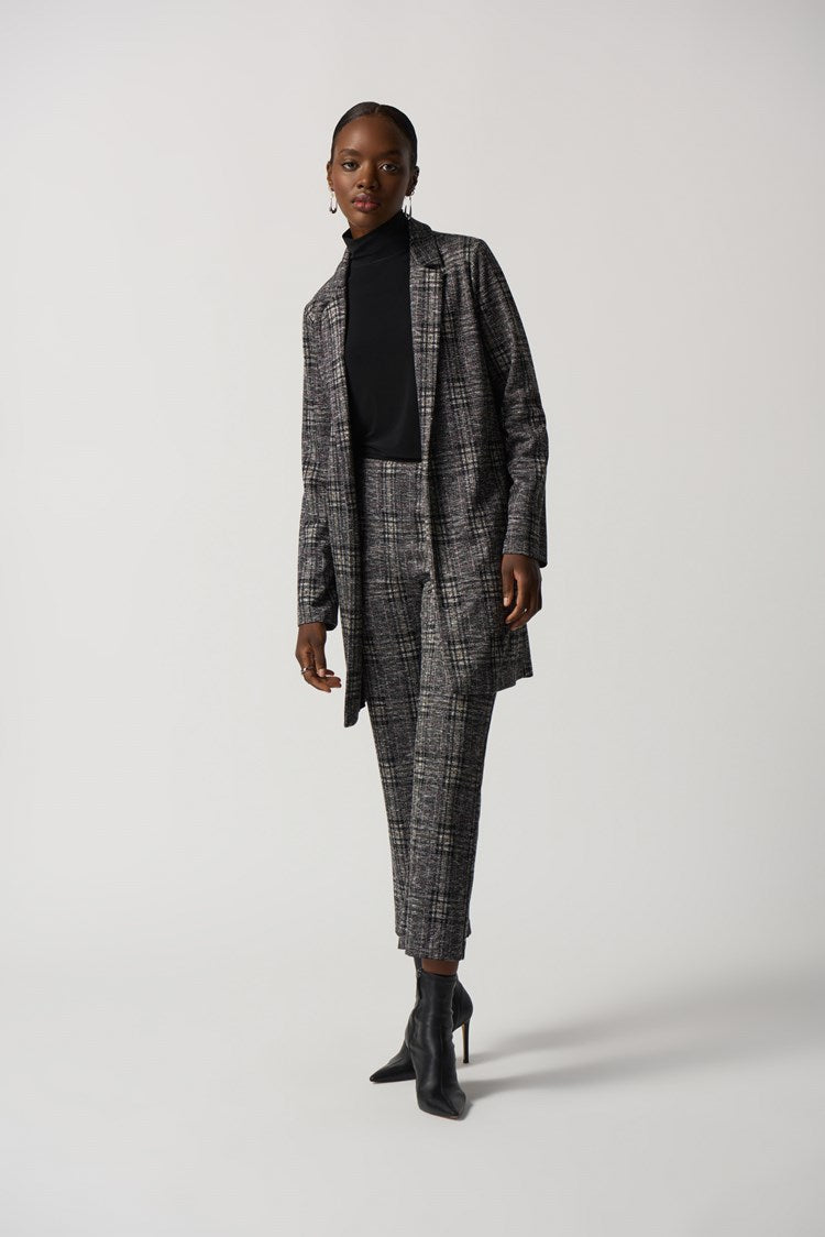 Joseph Ribkoff Plaid Jacquard Cropped Pant # 233138 – Ziba Joseph Ribkoff Plaid Jacquard Cropped Pant # 233138 – Ziba