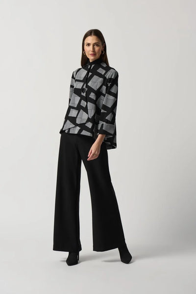 Joseph Ribkoff Abstract Knit Swing Jacket # 233169