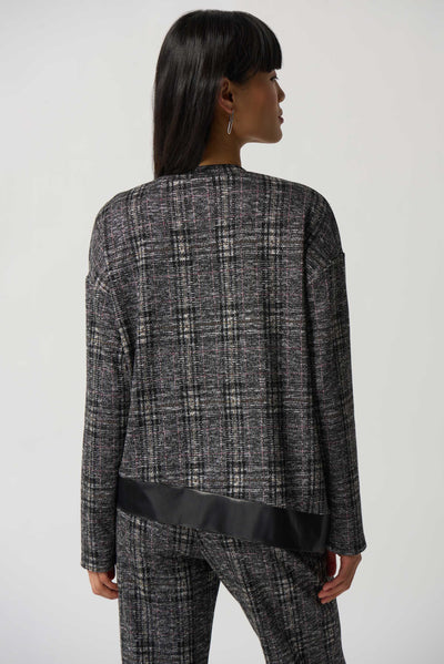 Joseph Ribkoff Plaid Long Sleeve Top # 233252