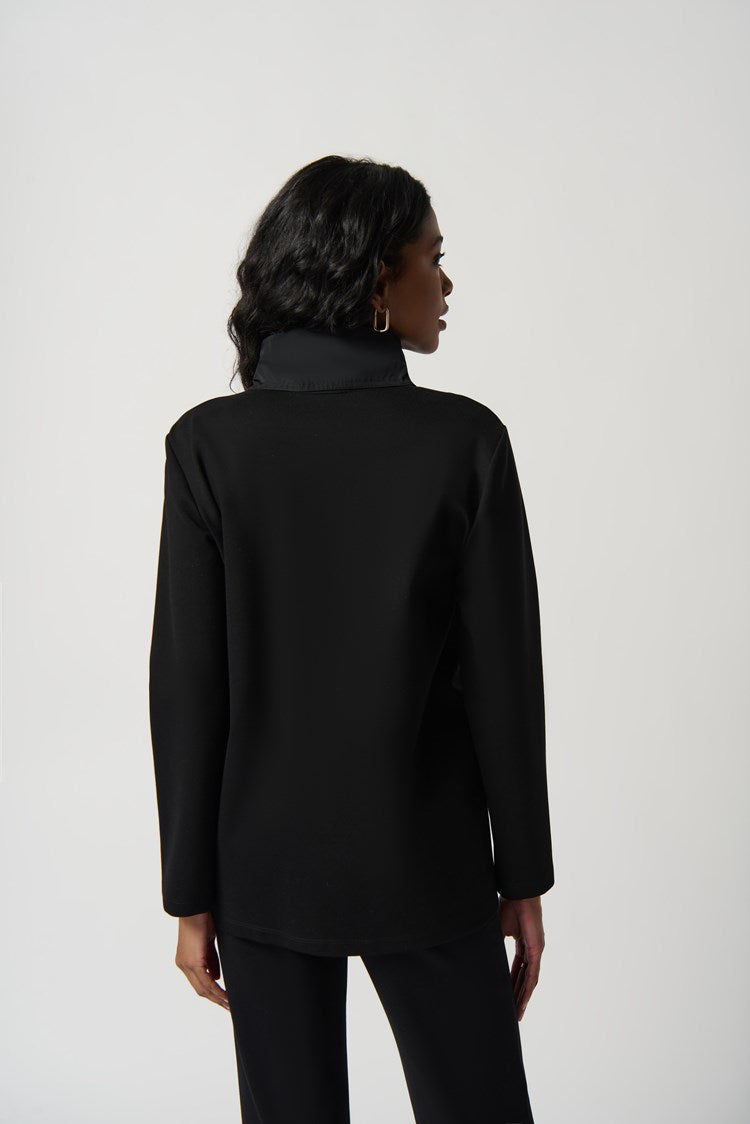 Joseph Ribkoff Quarter-Zip Knit Tunic With Memory Pockets # 234184