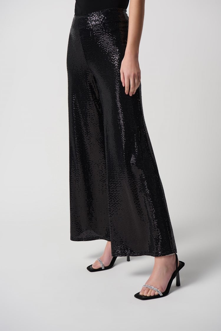 Joseph Ribkoff Novelty Knit Wide Leg Pull-On Pants # 234239