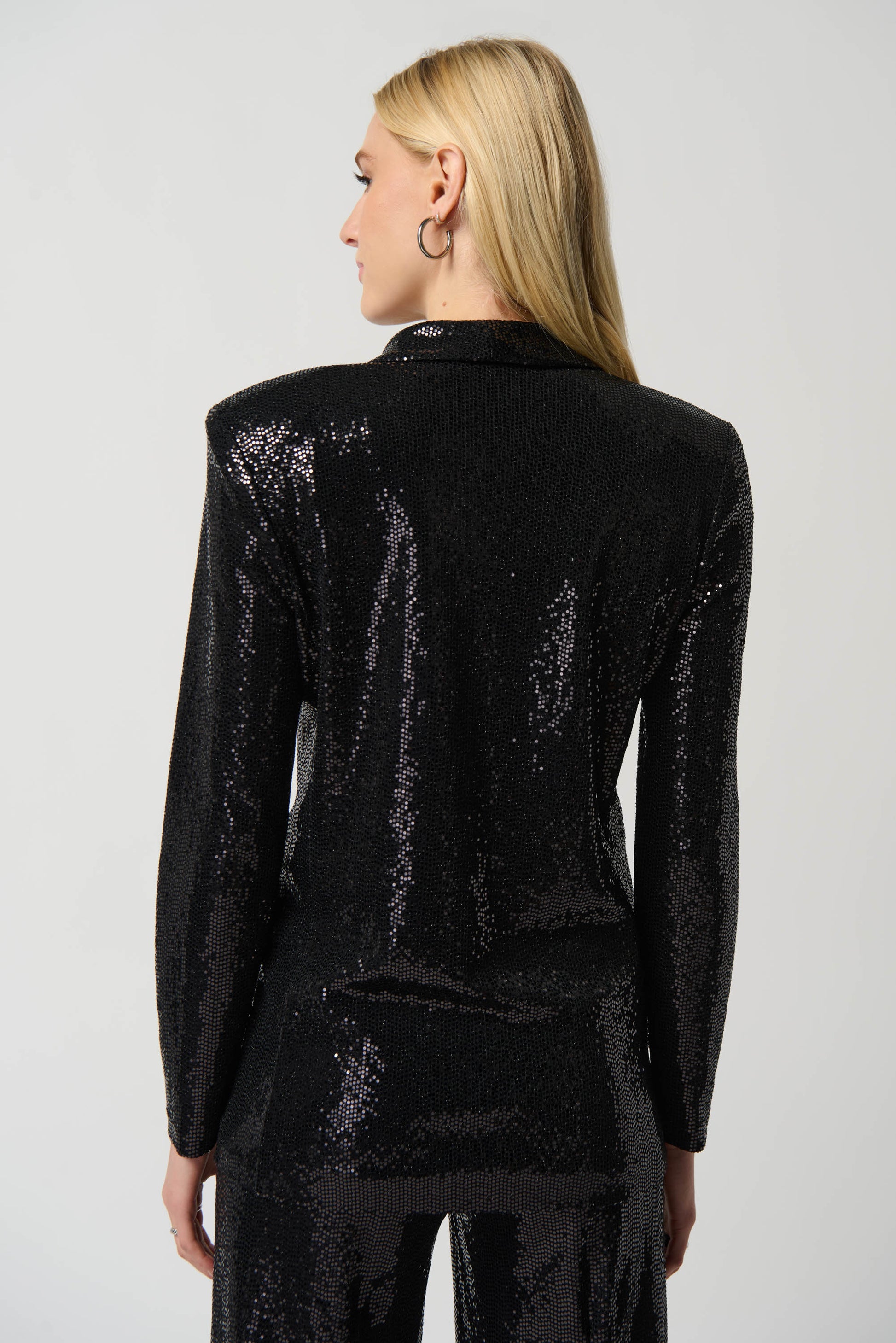 Joseph Ribkoff Novelty Knit Blazer with Notch Collar # 234142