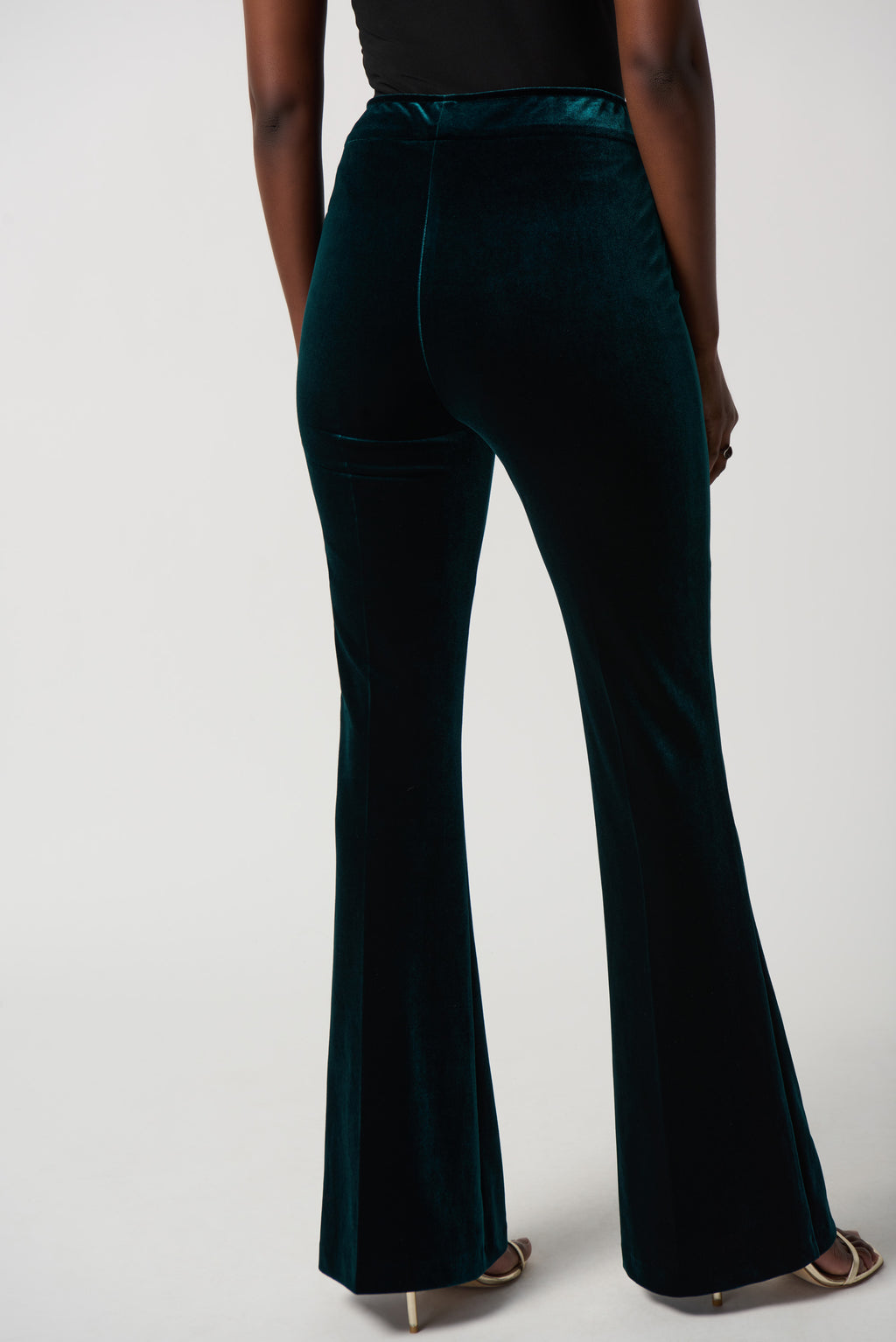 Joseph Ribkoff Velvet Flared Pull-On Pants #234289