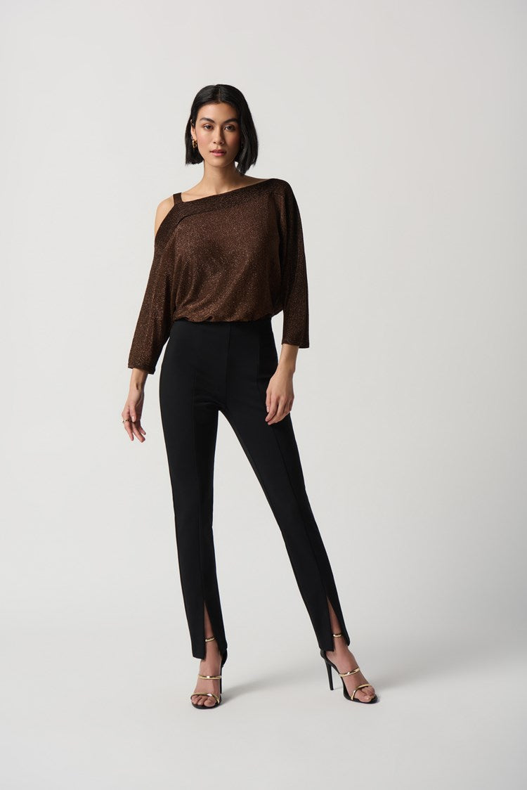 Joseph Ribkoff Sweater Knit One-Shoulder Top # 234916