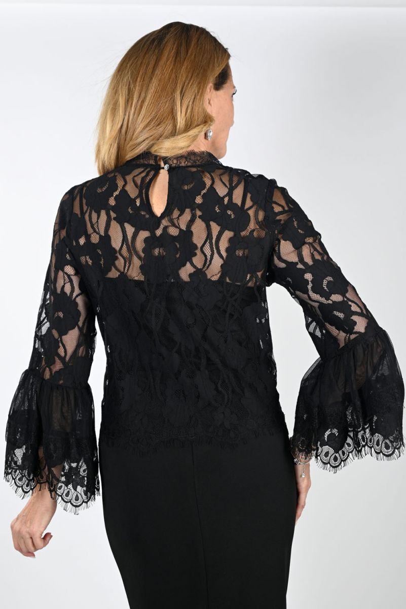 Frank Lyman Black Knit Top #239264