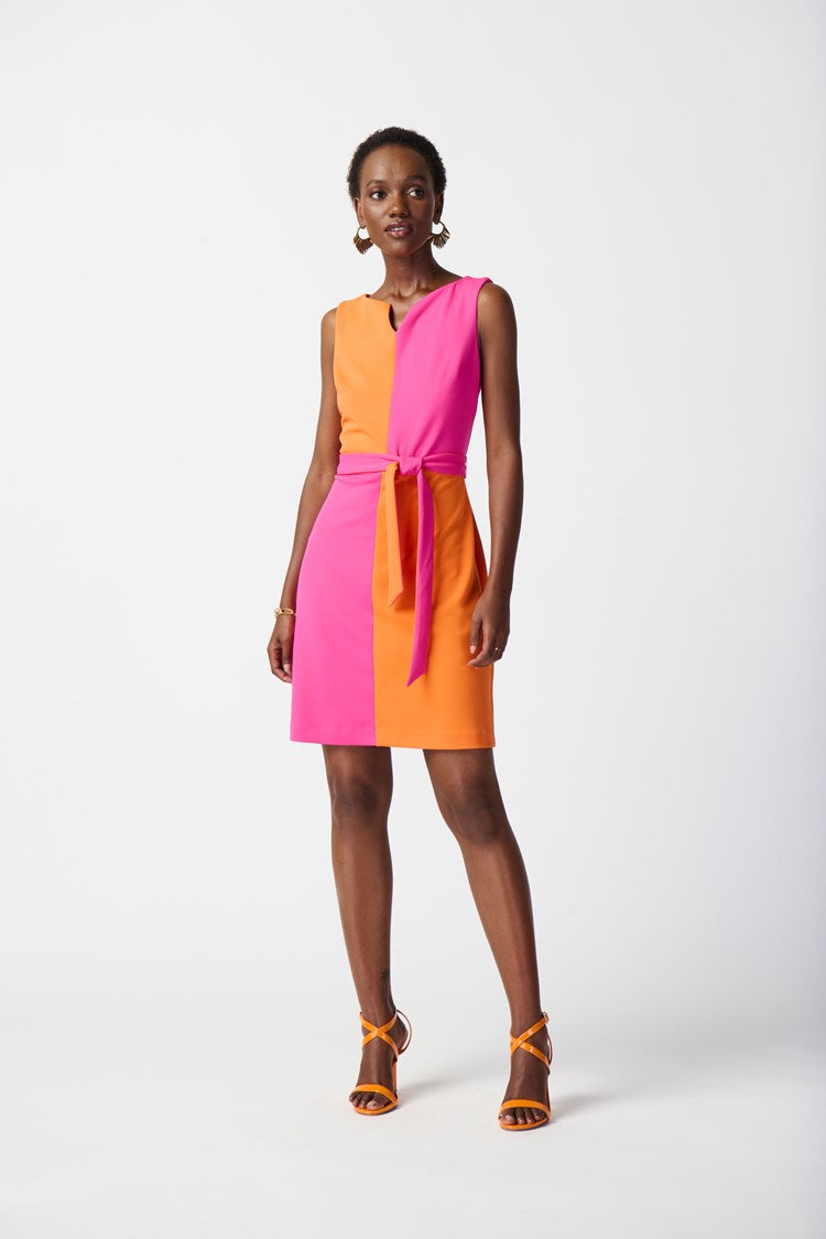 Joseph Ribkoff Scuba Crepe colour-Block Shift Dress #241193
