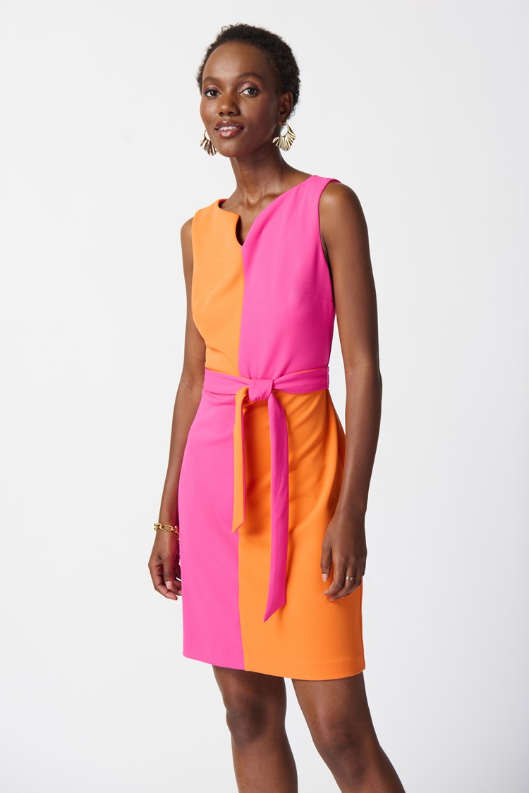 Joseph Ribkoff Scuba Crepe colour-Block Shift Dress #241193