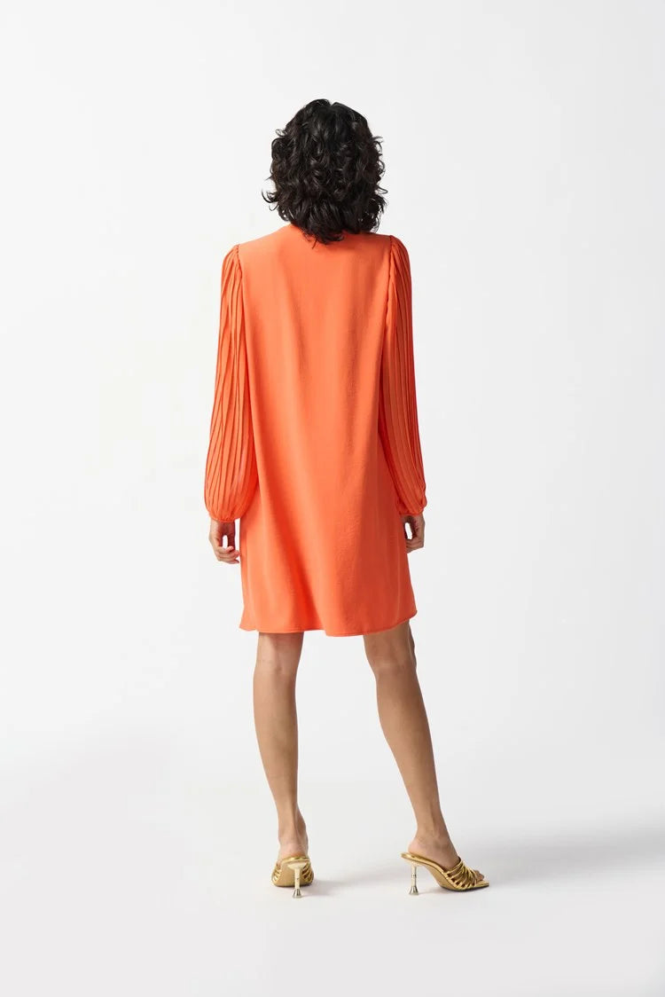 Joseph Ribkoff Woven And Chiffon A-Line Dress #242022