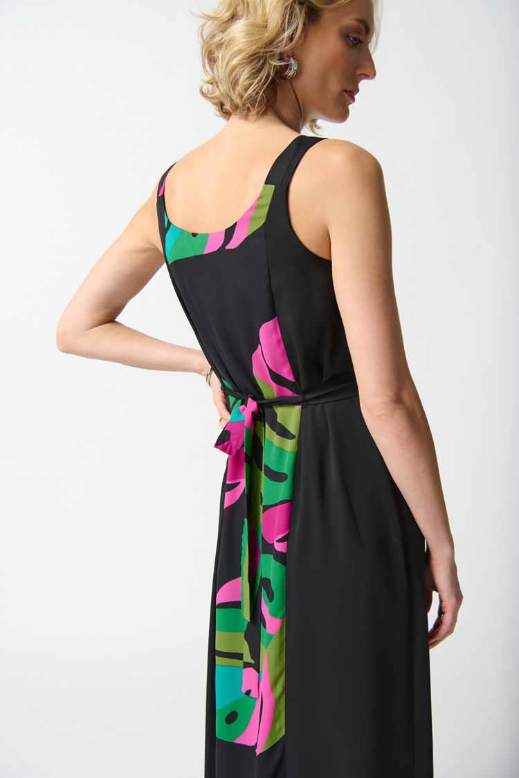 Joseph Ribkoff Georgette Tropical Print Dress #242163