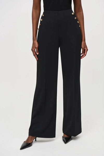 Joseph Ribkoff Scuba Crepe Wide-Leg Pull-On Pants #243046