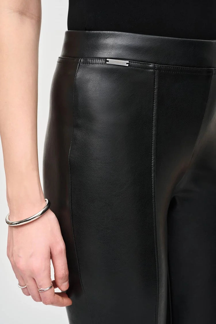 Joseph Ribkoff Bonded Leatherette Slim Fit Pants #243220