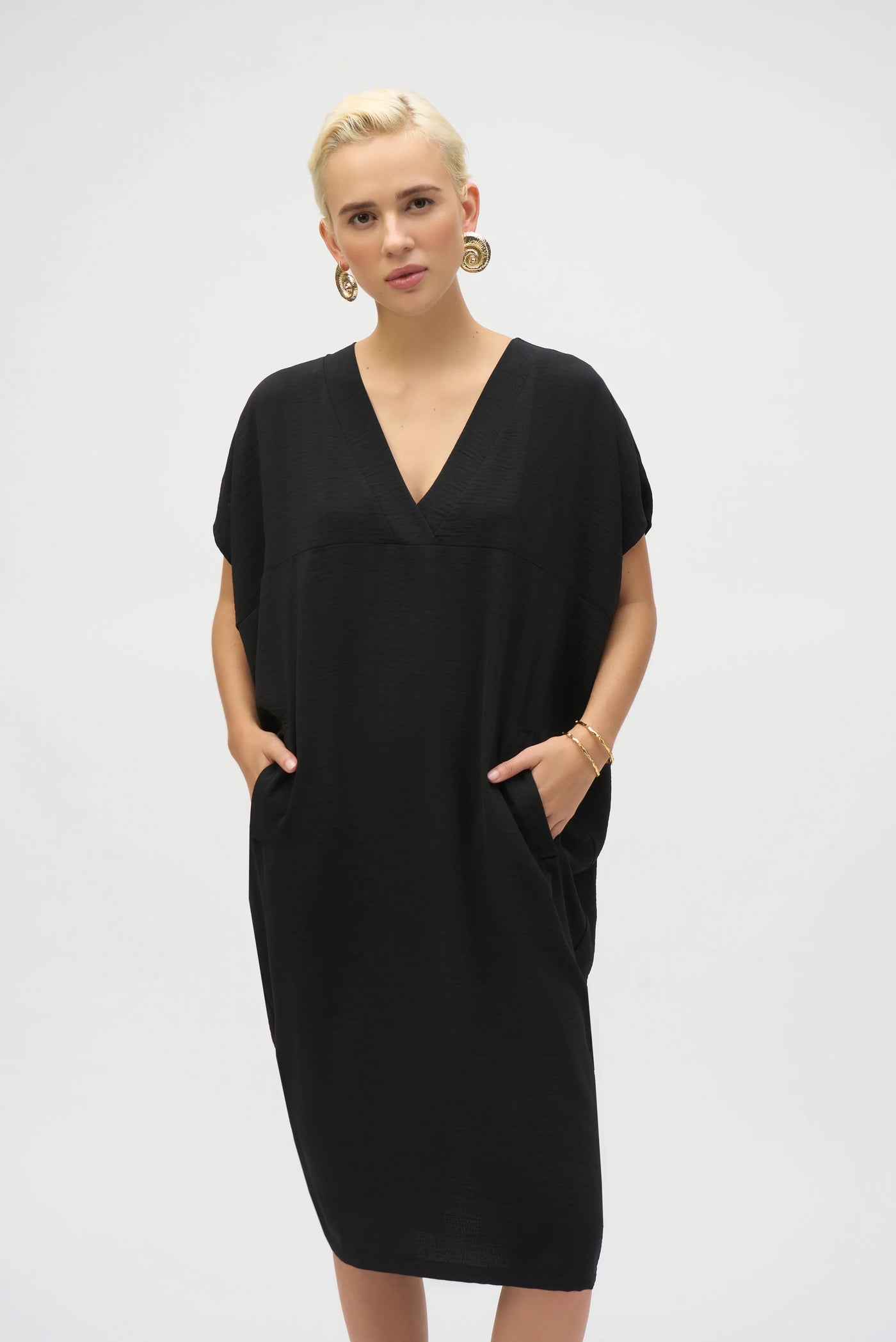 Joseph Ribkoff Gauze Short Sleeve Cocoon Dress #252160