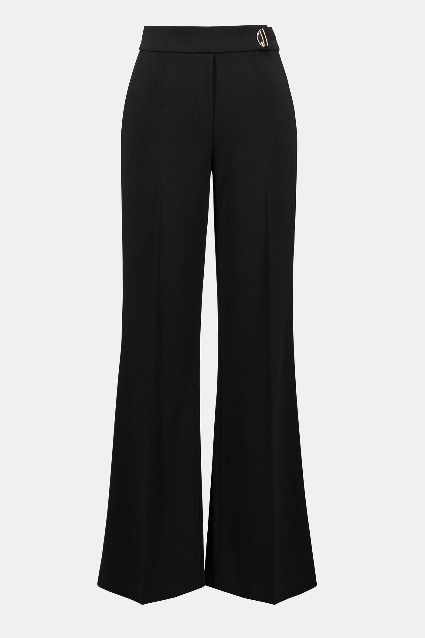 Scuba Crepe Wide-Leg Pants #253073