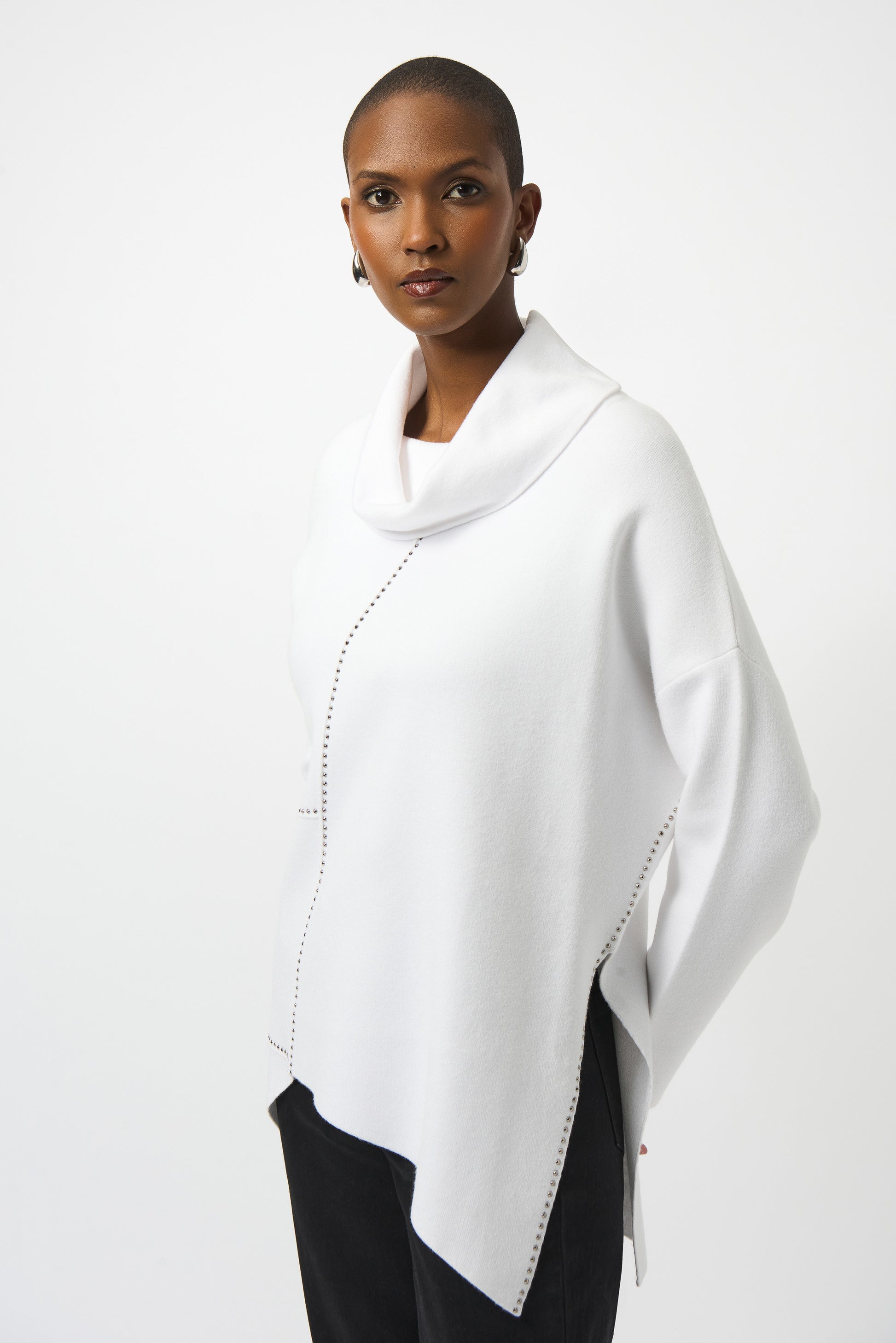 Sweater Knit Asymmetrical Pullover