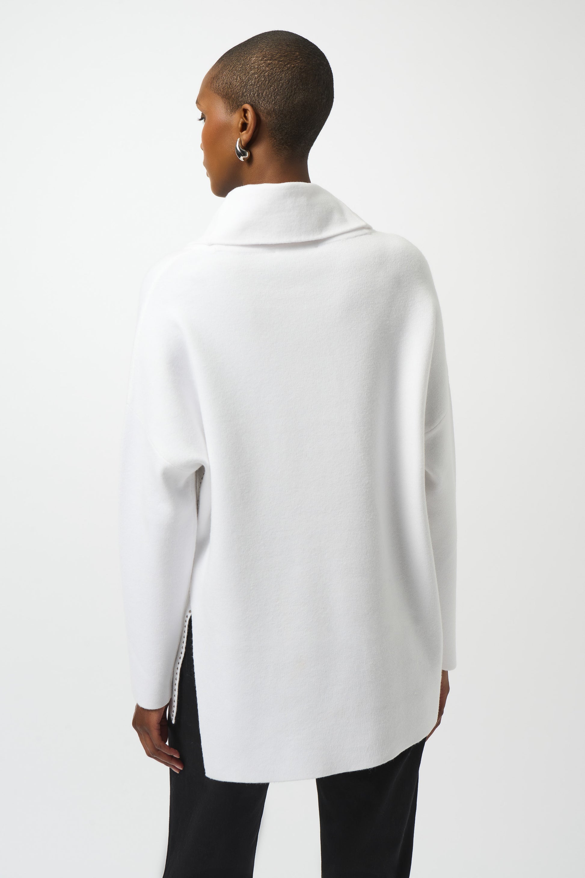 Sweater Knit Asymmetrical Pullover