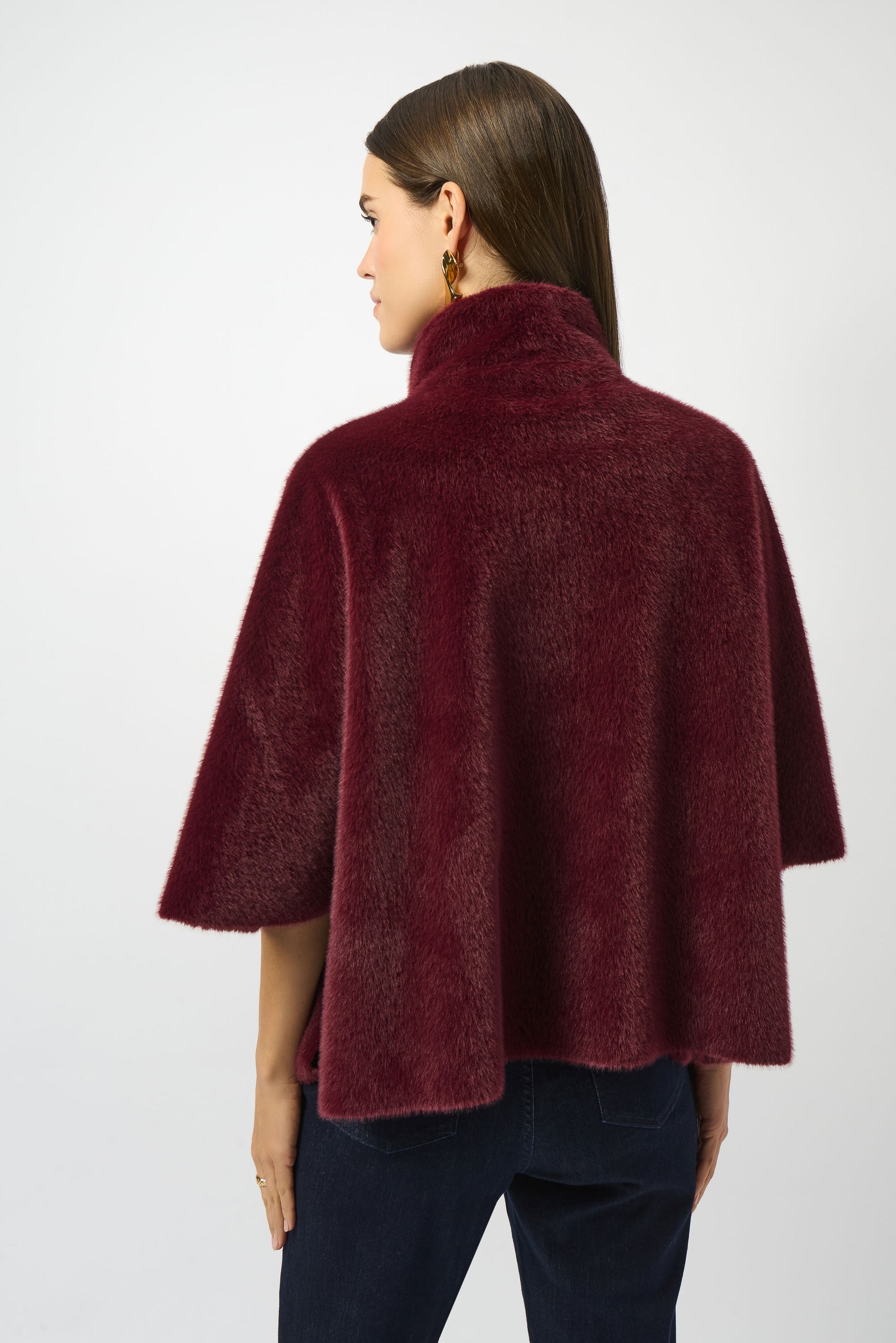 Bonded Faux Fur Suede Jacket #253924