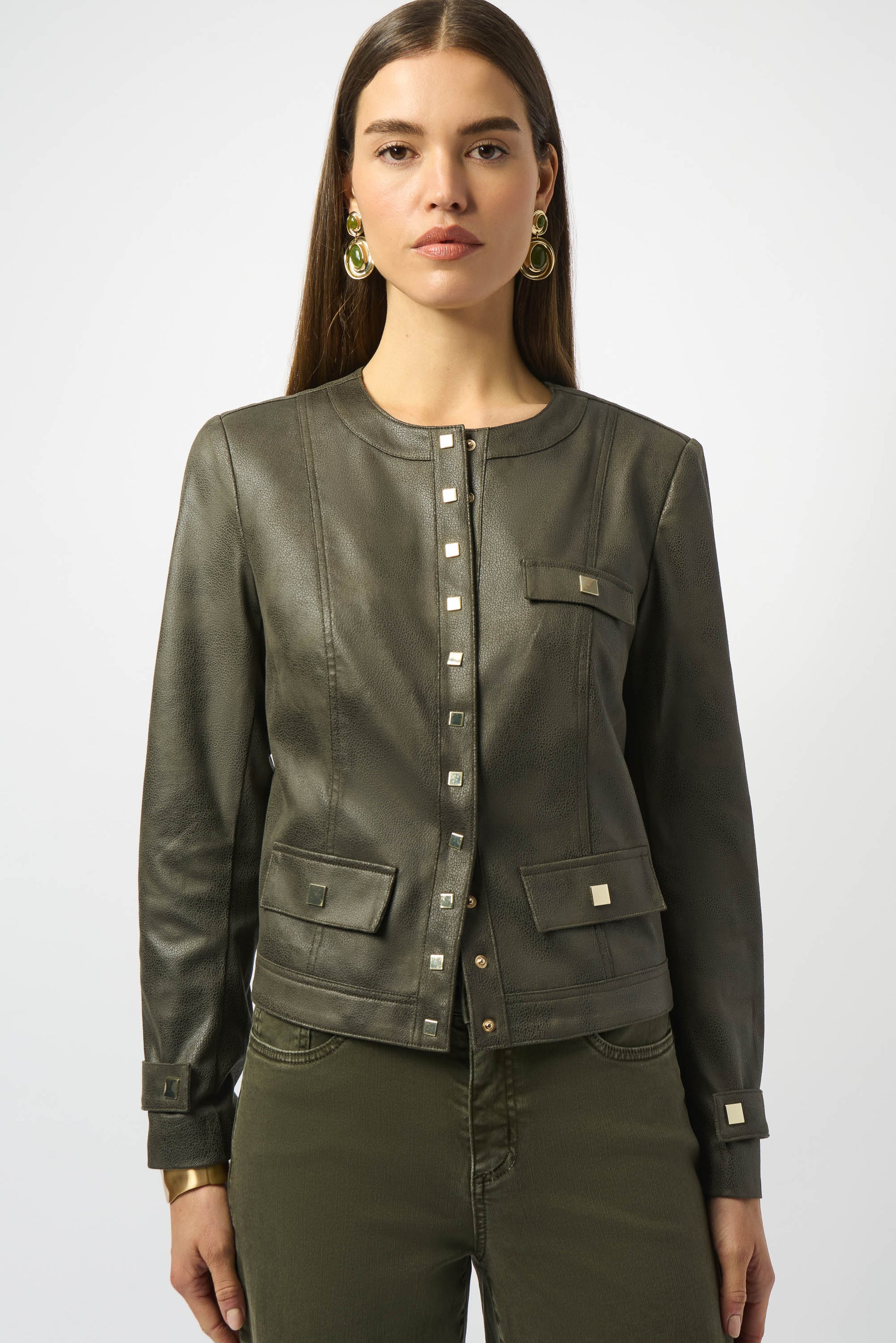Collared Long-sleeve Casual Shirt Style #253935