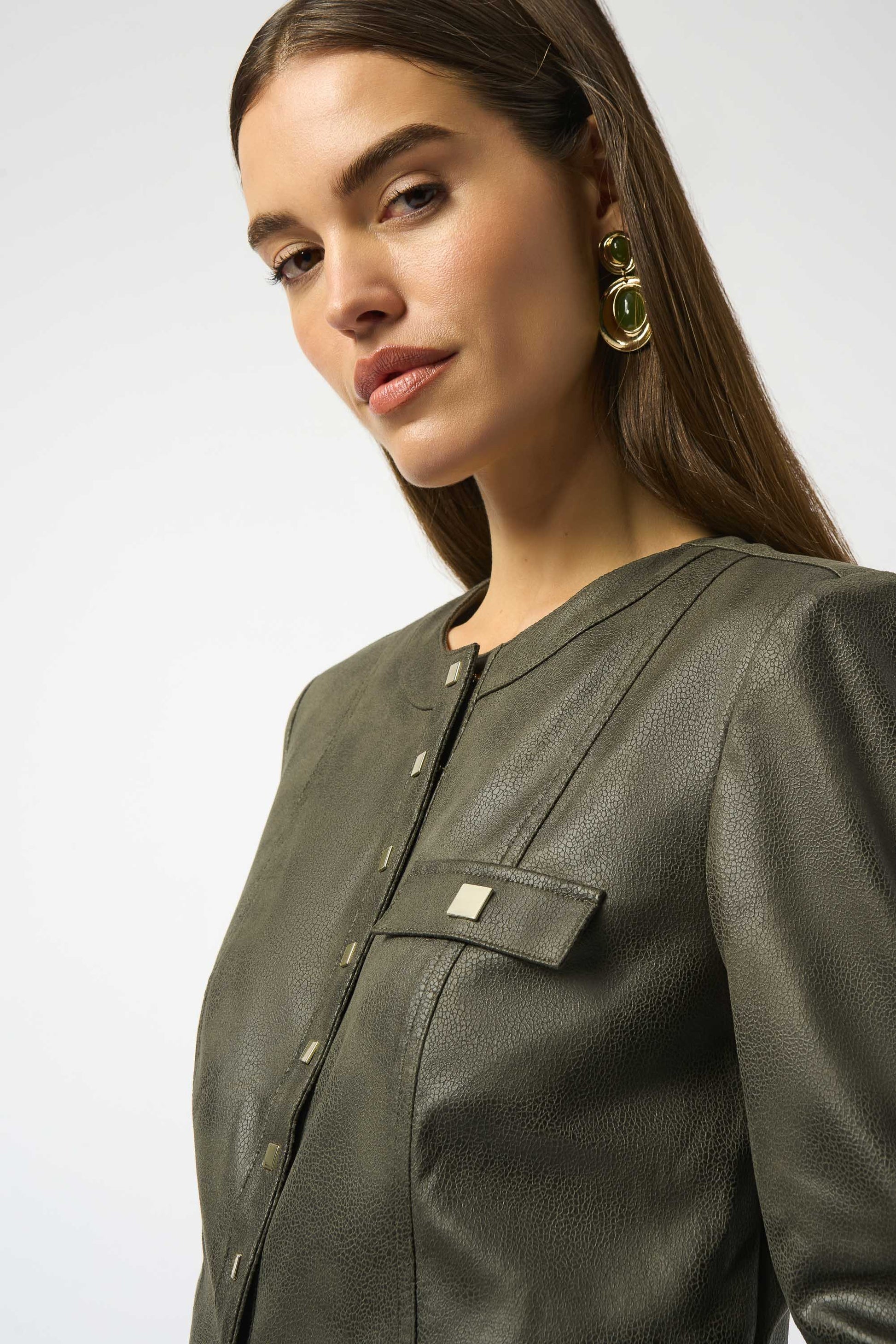 Collared Long-sleeve Casual Shirt Style #253935