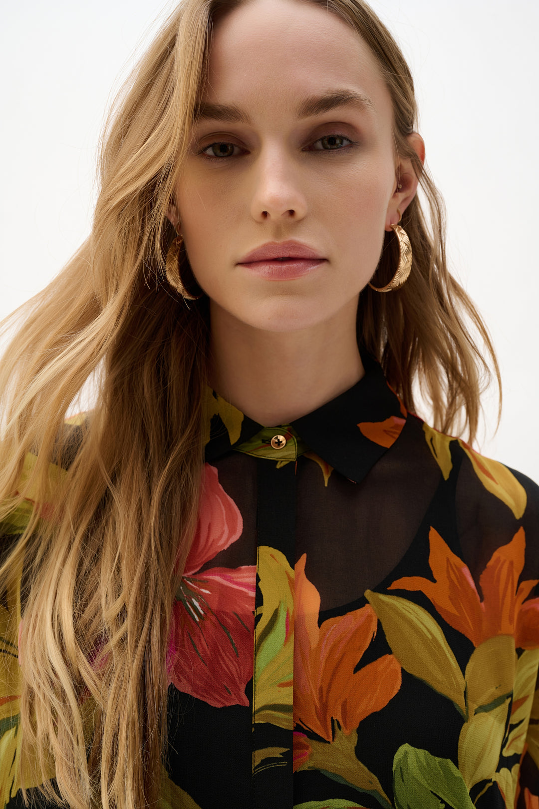 Joseph Ribkoff Tropical Print Straight Blouse Style #262949 – Ziba