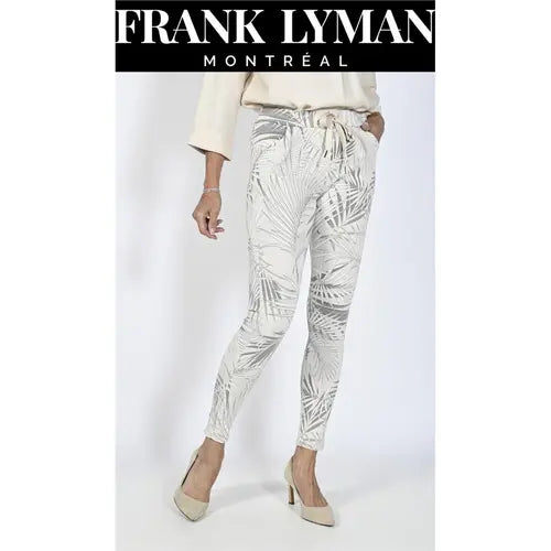 Frank Lyman Beige /Gray Woven Pant # 231715U