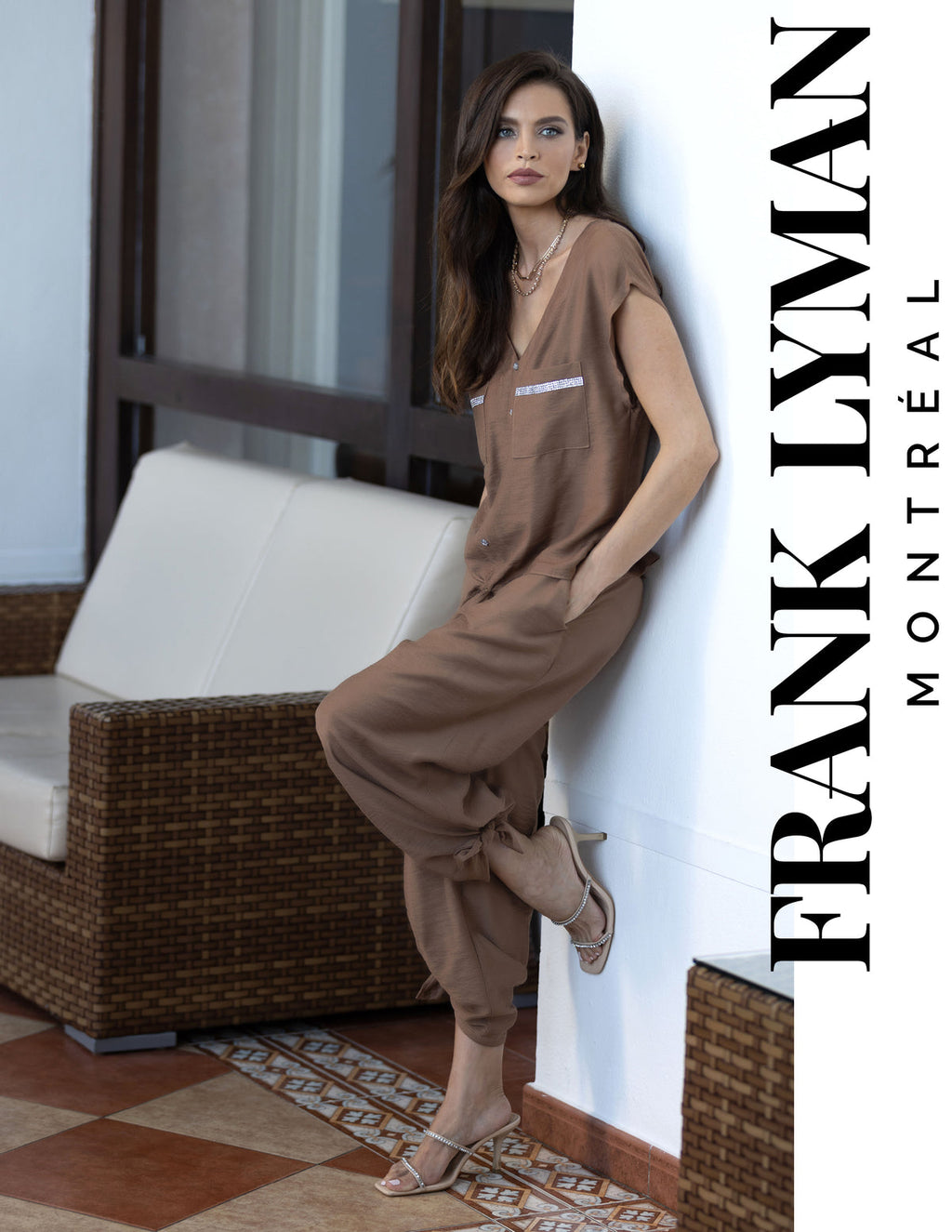 Frank Lyman Ankle Tie Pant #231172