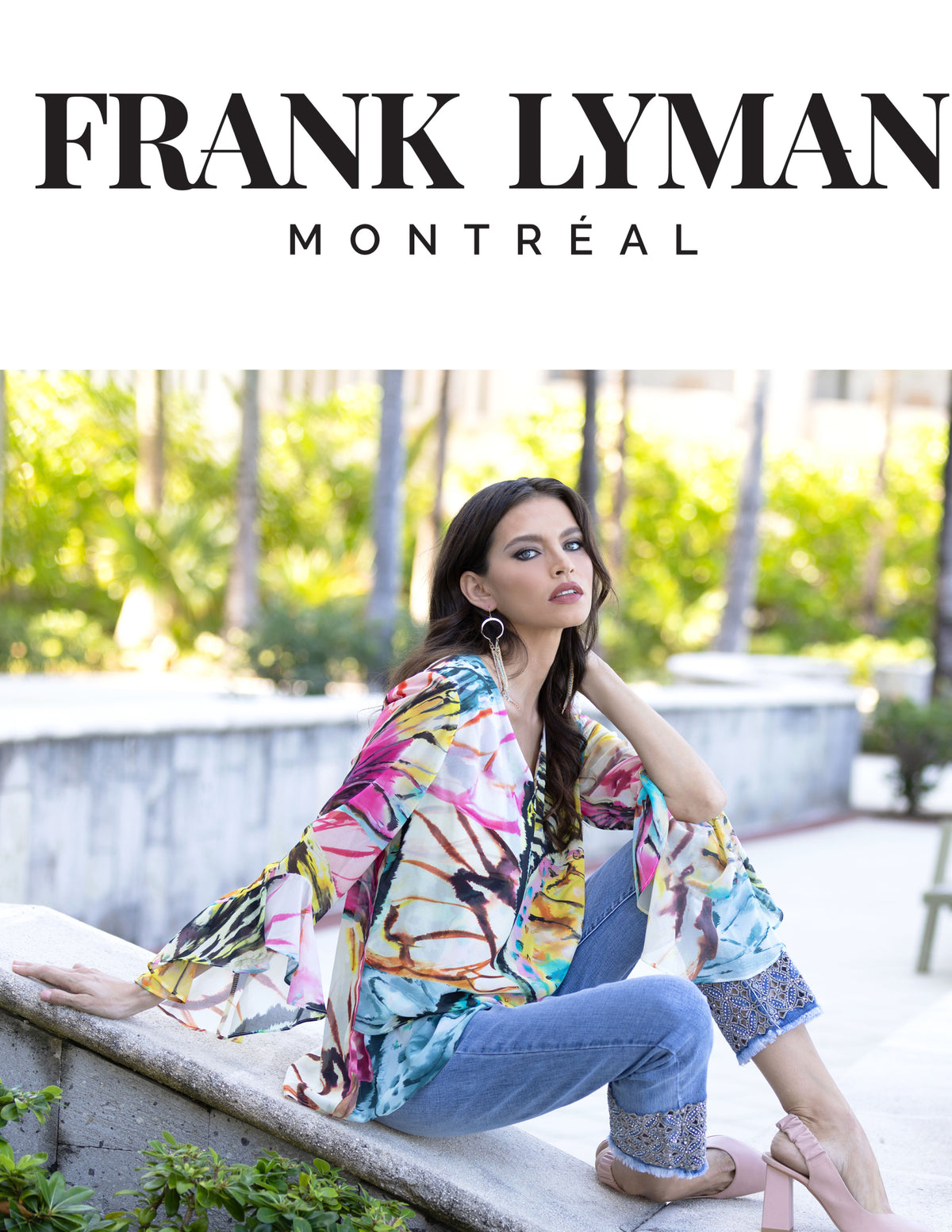 Frank Lyman Yellow/Pink Woven Top #231227