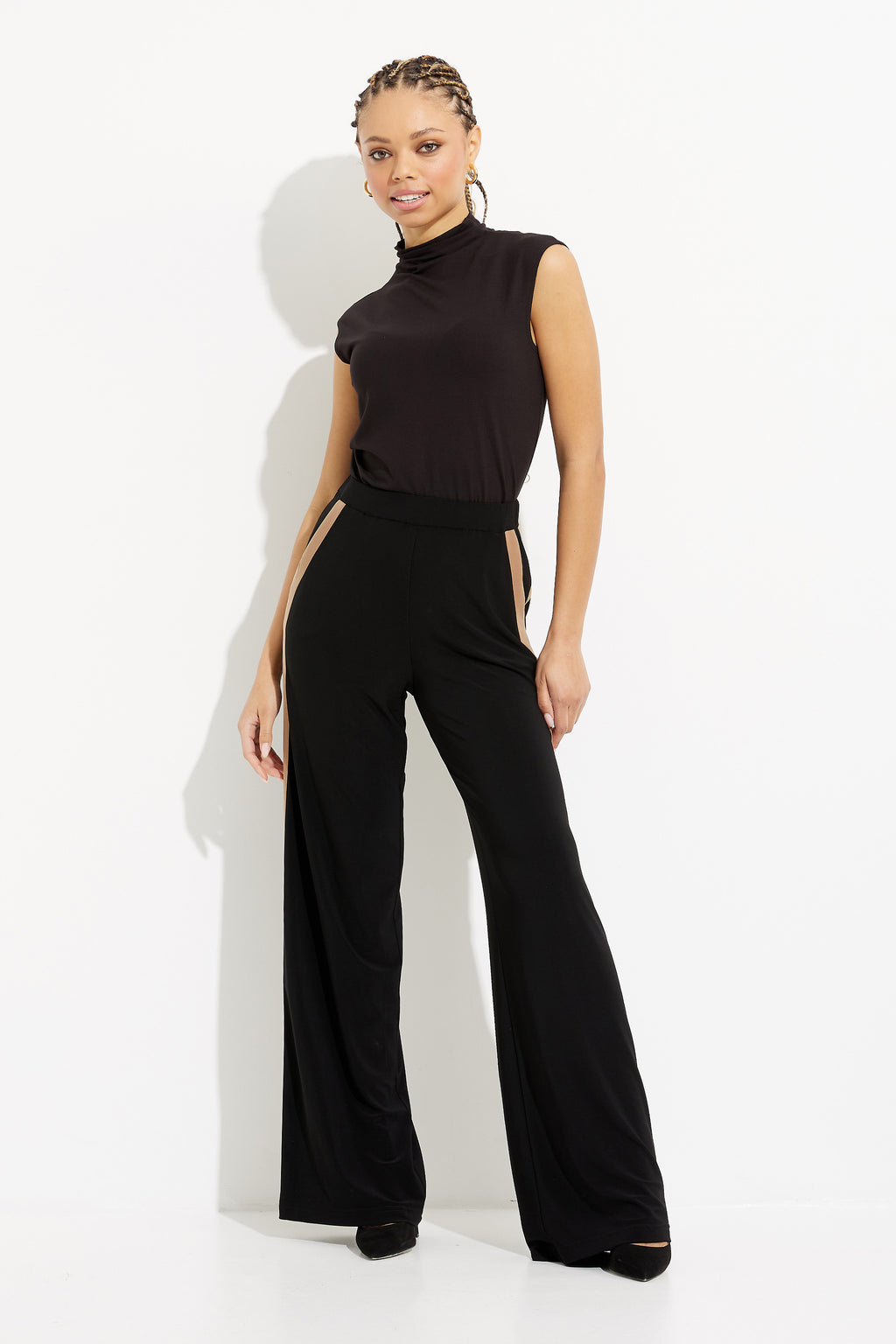 Joseph Ribkoff Striped Side Wide Leg Pants #233102