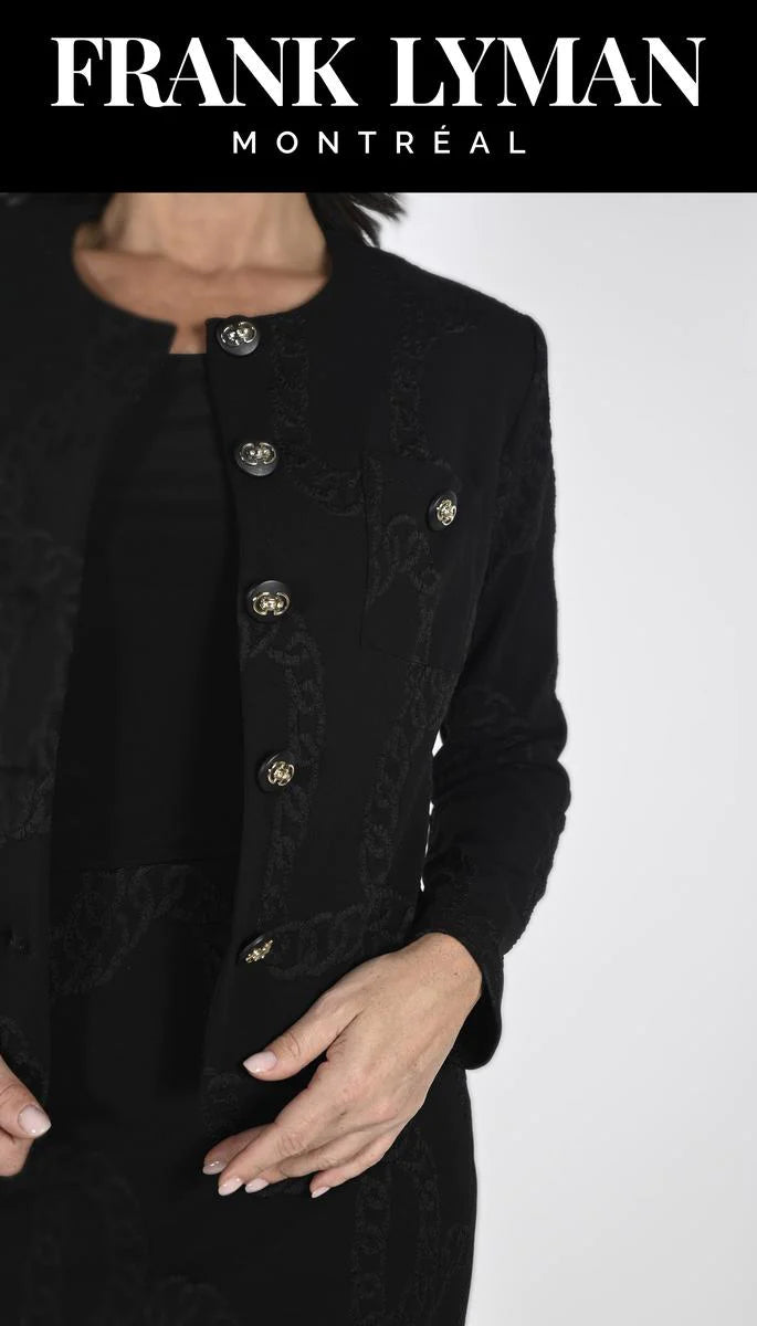 Frank Lyman Black Jacket  # 233363