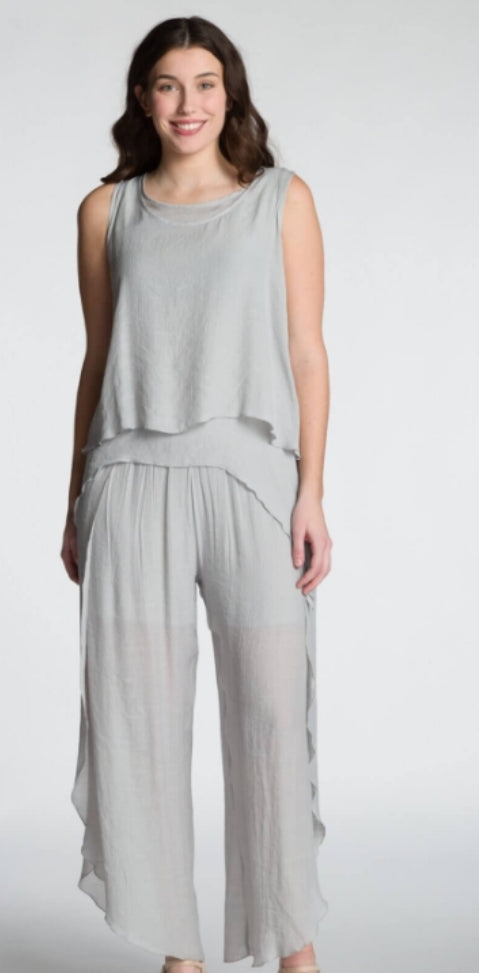 #CR-400 - Loose Fit Layered Pant