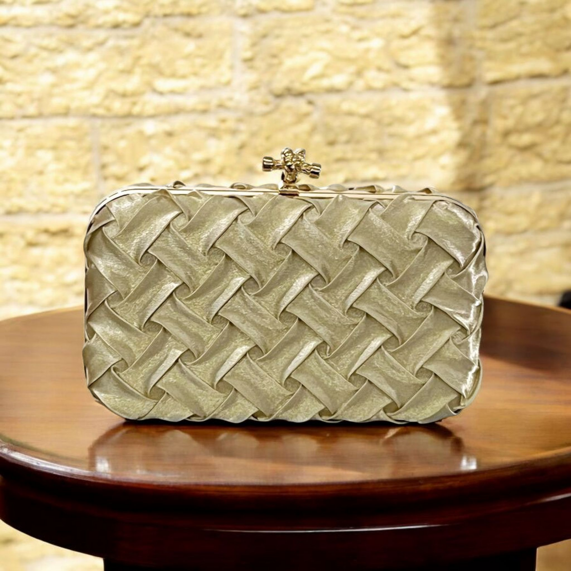 Golden Wedding Clutch for Women