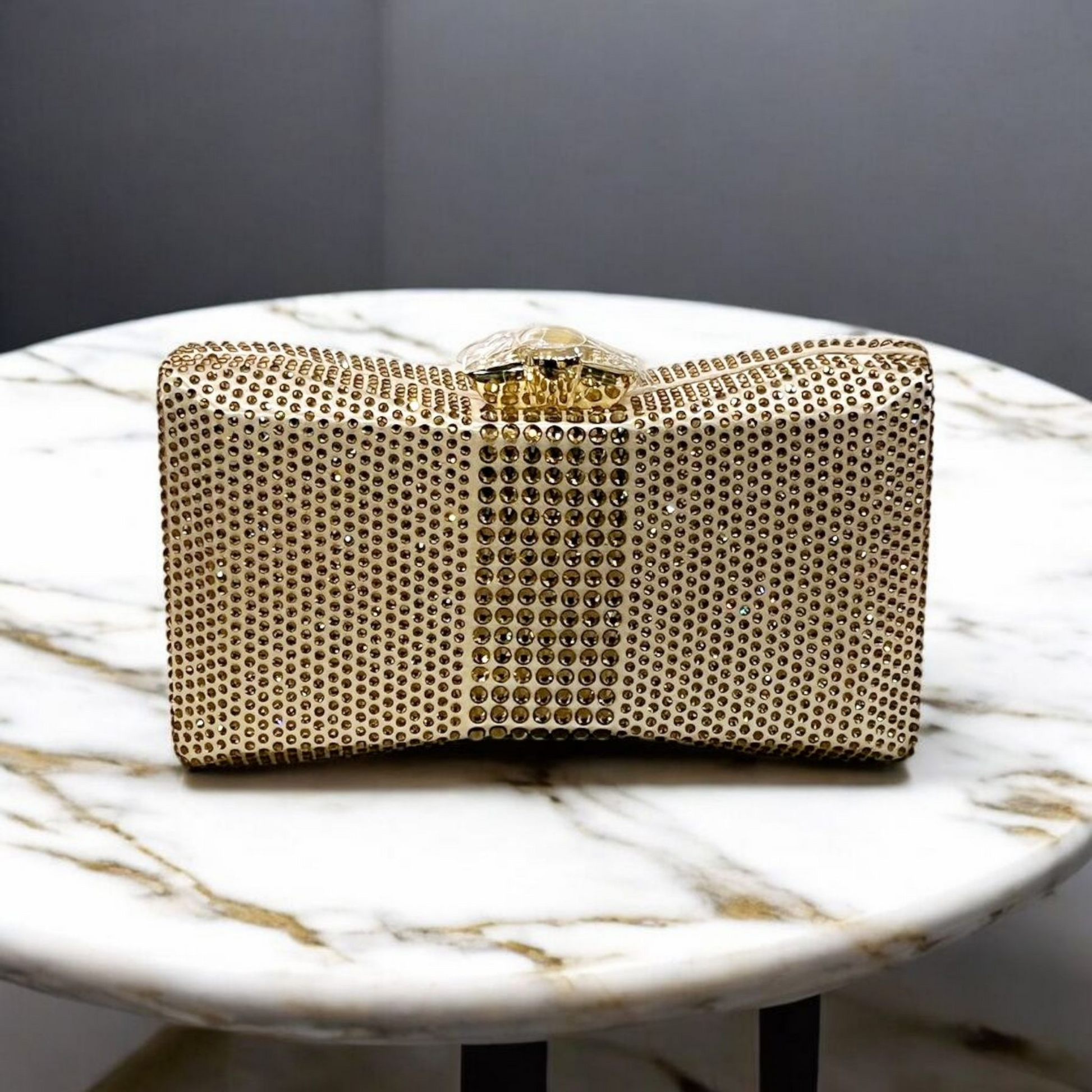 Gold Fancy Clutch For Wedding