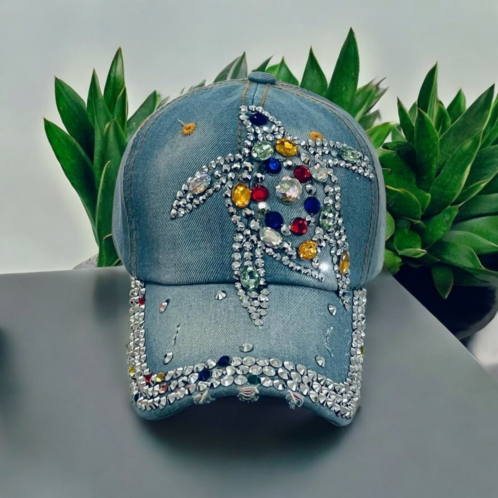 Colorful Stones Formal Hat for Women