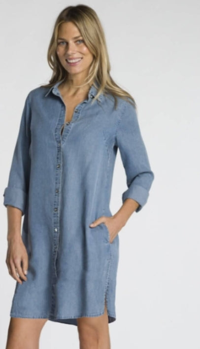 #CH-SHD  -  Button front shirt dress