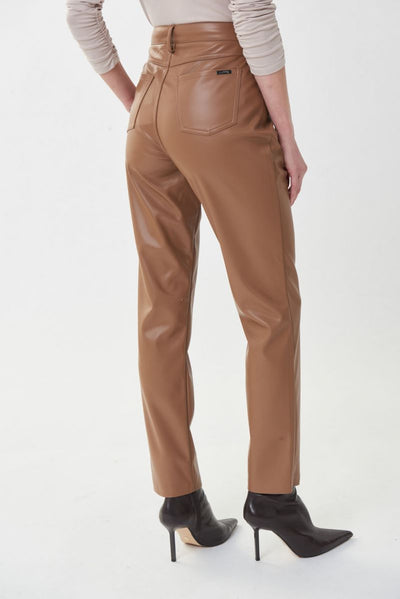 Joseph Ribkoff Nutmeg Faux Leather Pants # 223921