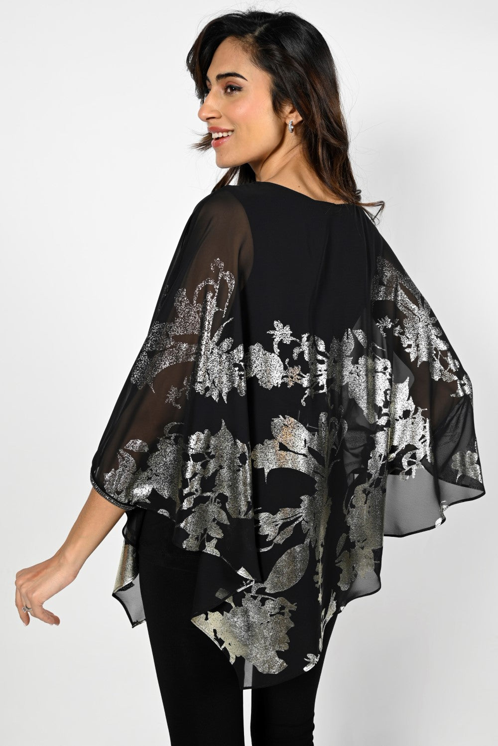 Frank Lyman Knit and shiny top # 229212