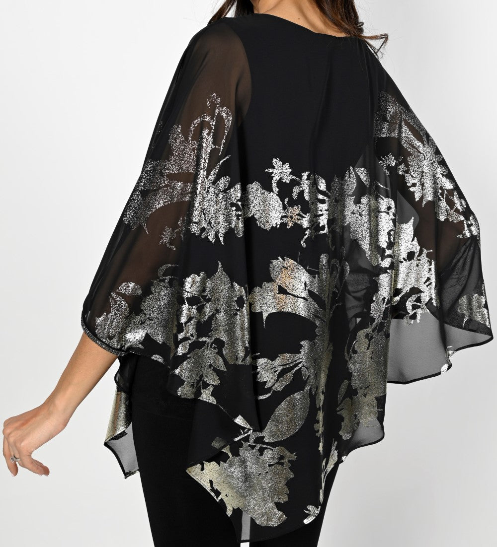 Frank Lyman Knit and shiny top # 229212