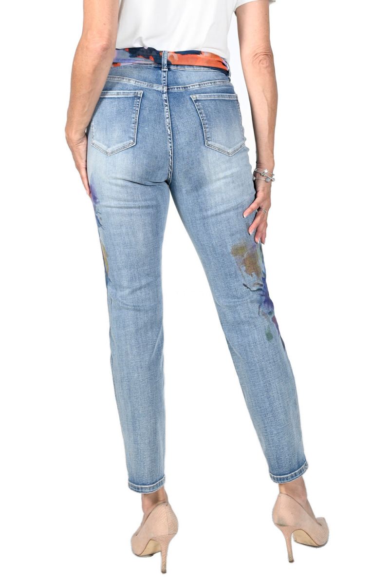 Frank Lyman Pale/Blue Denim Jean Pants # 231702U