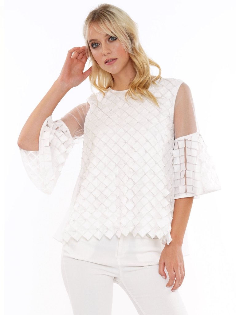 Ziba White Top # T200030