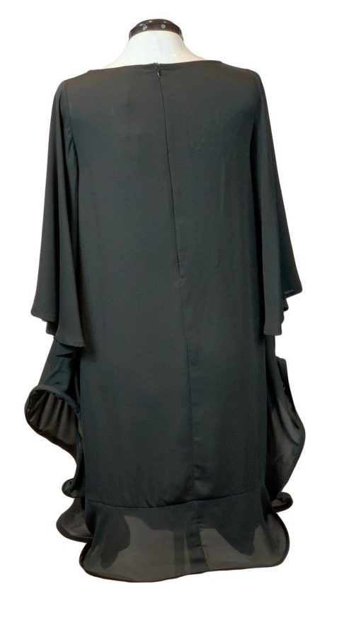 Why Black Ruffle Tunic # T190950
