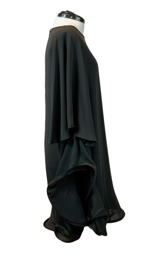 Why Black Ruffle Tunic # T190950